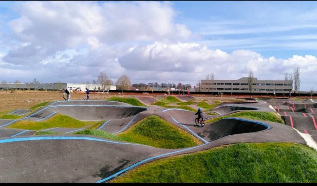 Pump track circuit vélo